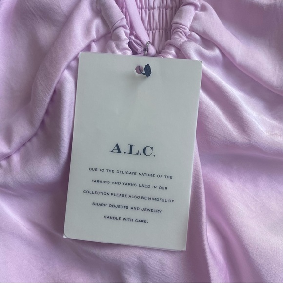 NWT A.L.C. Sienna Halter Neck Midi Vacation Dress Color Tuberose Size 6 - Picture 5 of 8